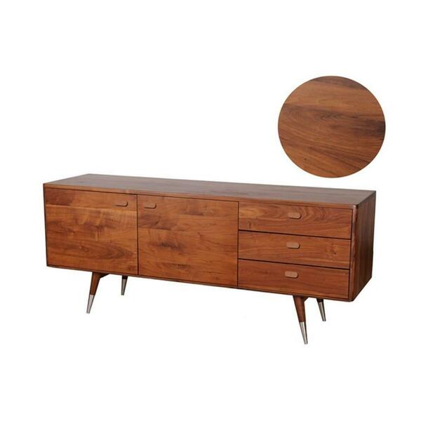 Moes Home Collection Sienna Sideboard- Walnut- Small- Brown CB-1023-03